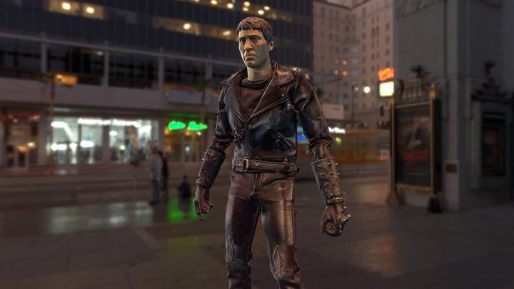 Nicolas Cage as Ghostrider 3D Model