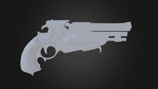 Gun Polycount Art Chalange WIP 3D Model