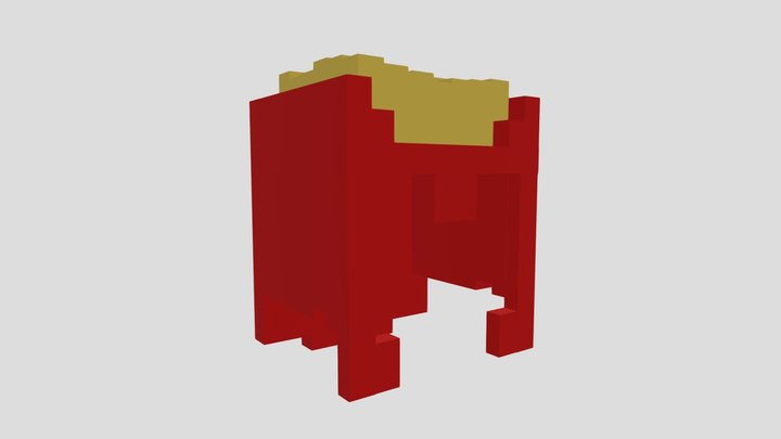 Minecraft McDonalds Happy Meal Helmet 3D Model