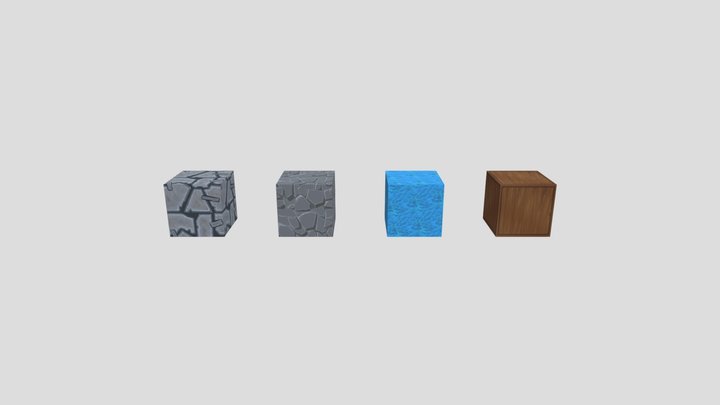 four_cubes 3D Model
