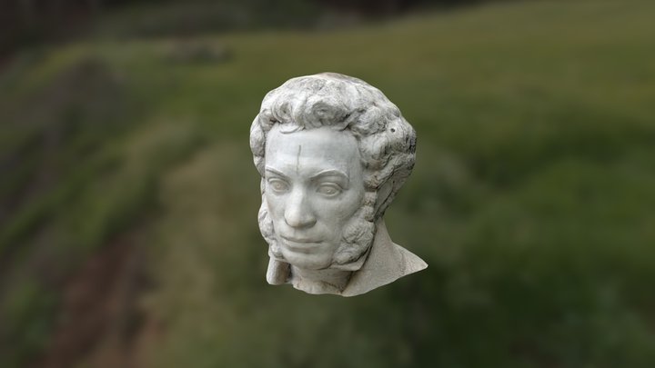 Pushkin sculpture - 3D scanned 3D Model