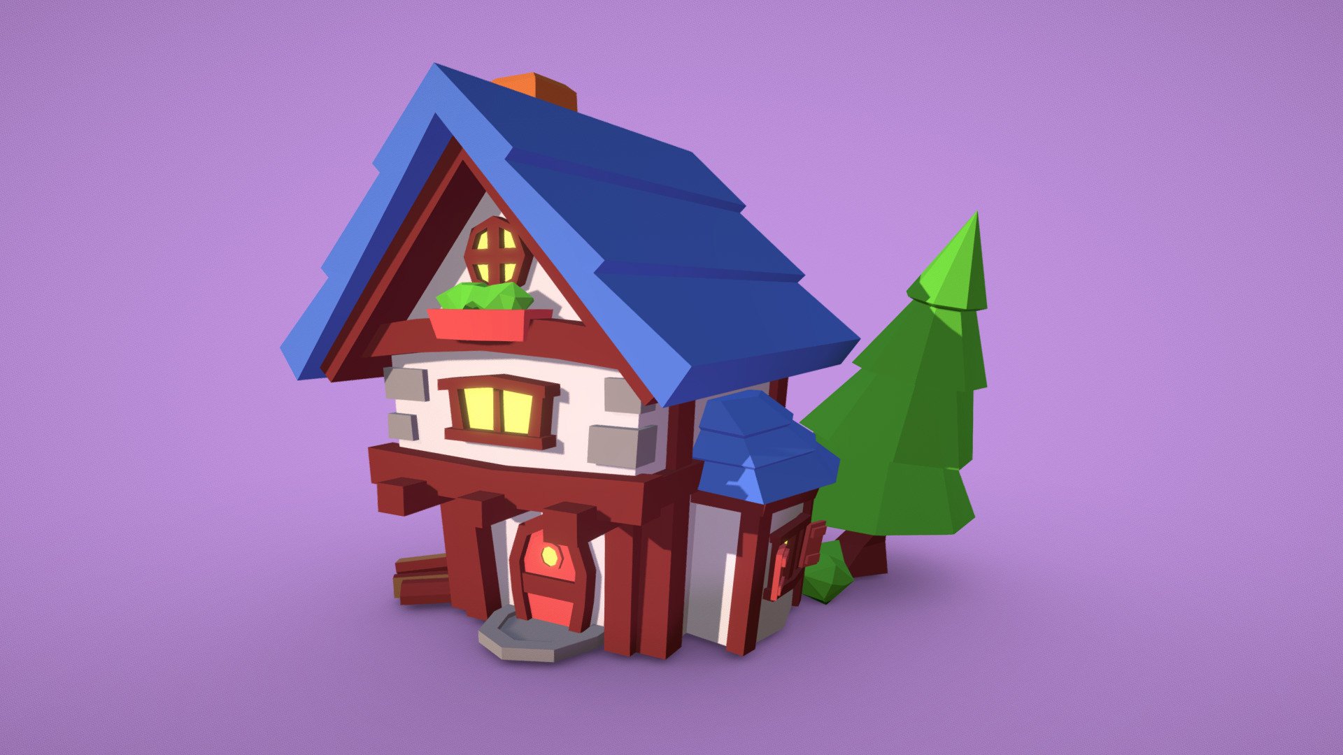 Forest Cottage — Sketchfab embed 3D viewer