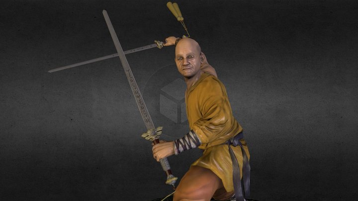 Shaolin Monk 3D Model