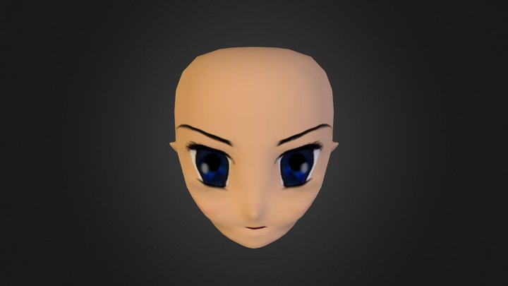 anime face 3D Model