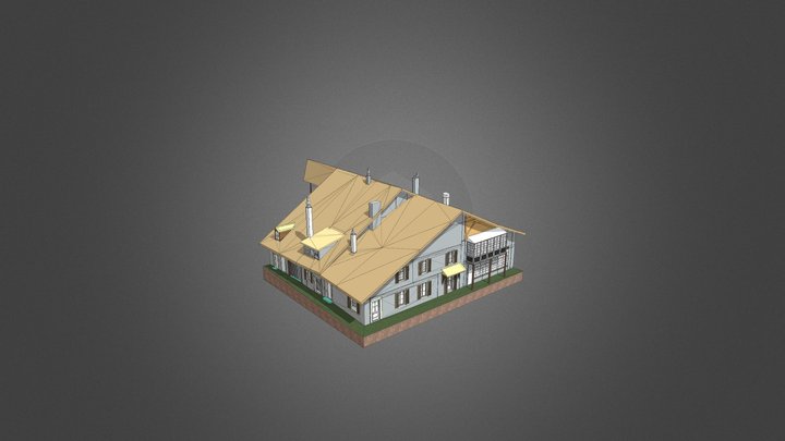 Ancienne bâtisse 3D Model