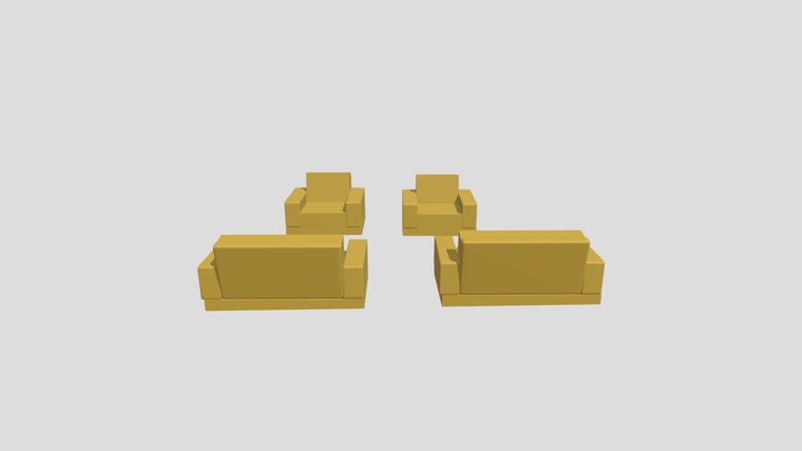 sofa set 3D Model