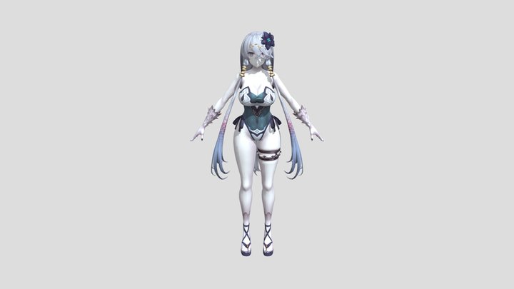 sexy aniem girl 3D Model