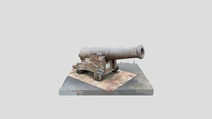 Cannon Beograd Military Museum 3D Model