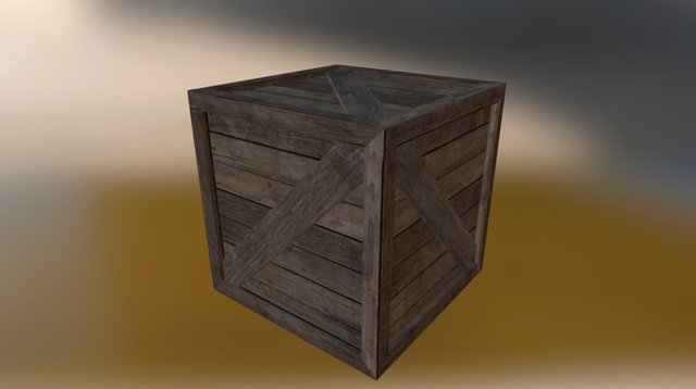 Crate 3D Model
