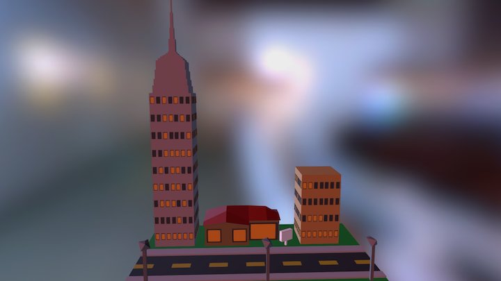 City Night 3D Model