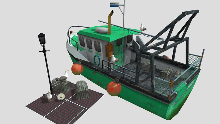 DAE 5 Finished Props - By the ocean 3D Model