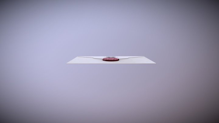 Hogwarts letter 3D Model