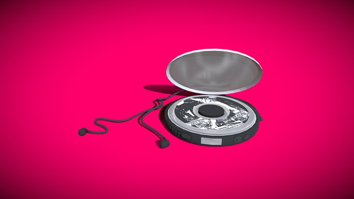 90's Walkman Cd Player 3D Model