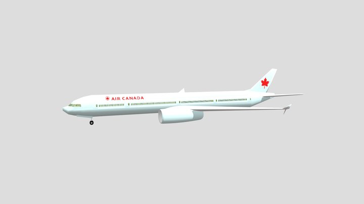 airplane with interior 3D Model