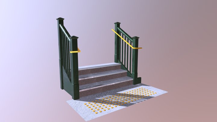Stair Slice 3D Model