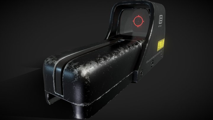 Holographic weapon sight 3D Model
