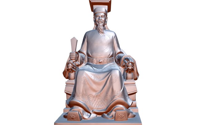Tượng 3D Nguyễn Trãi (Đền Xương Giang) 3D Model