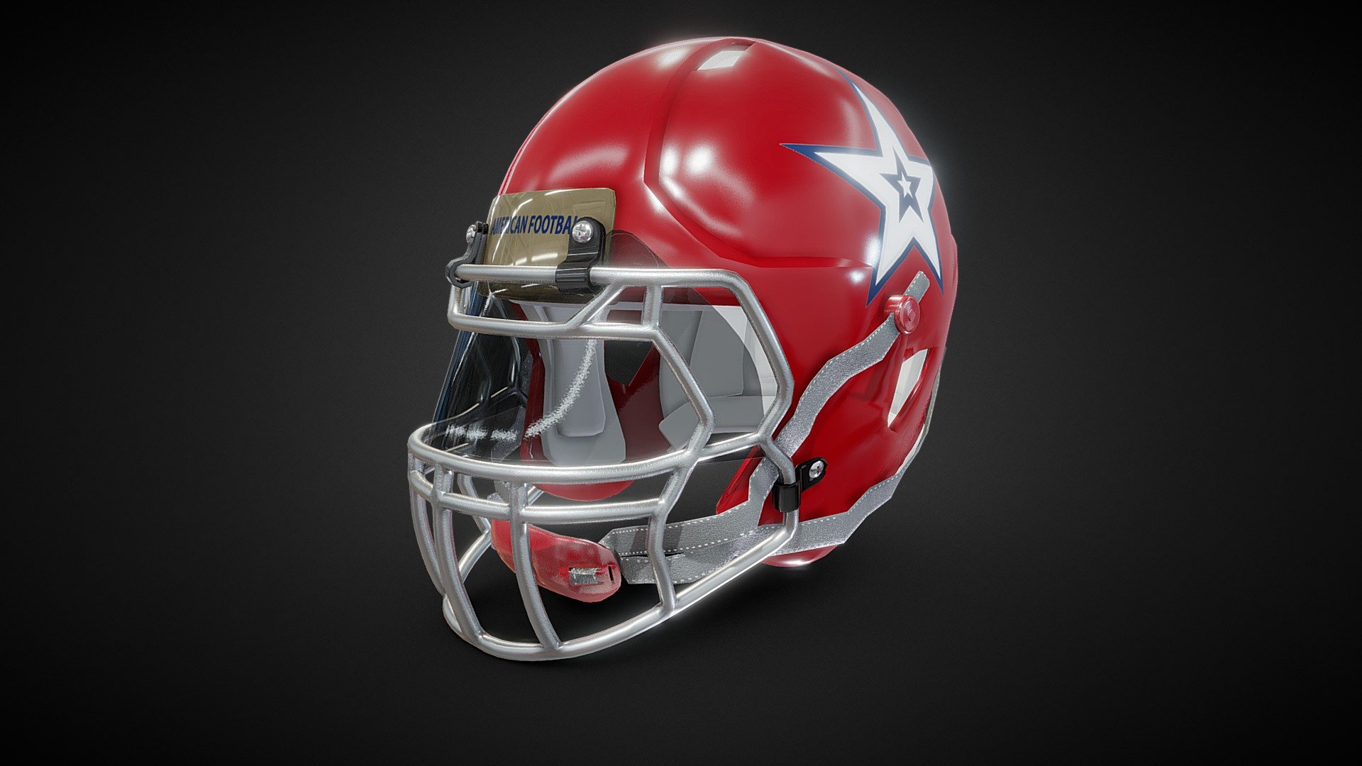 R-Football Helmet - 3D Model By CGZarvandi [d8f7e70] - Sketchfab