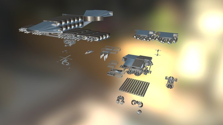 ΣarMan's Hopper-Copter Rescue Runway 3D Model