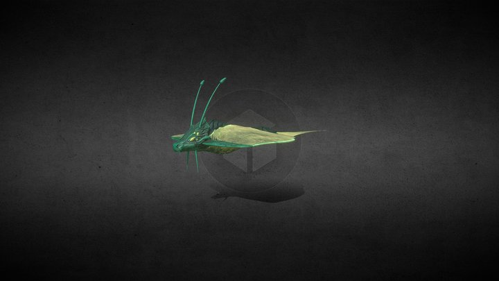 Alien Slug from student project 3D Model