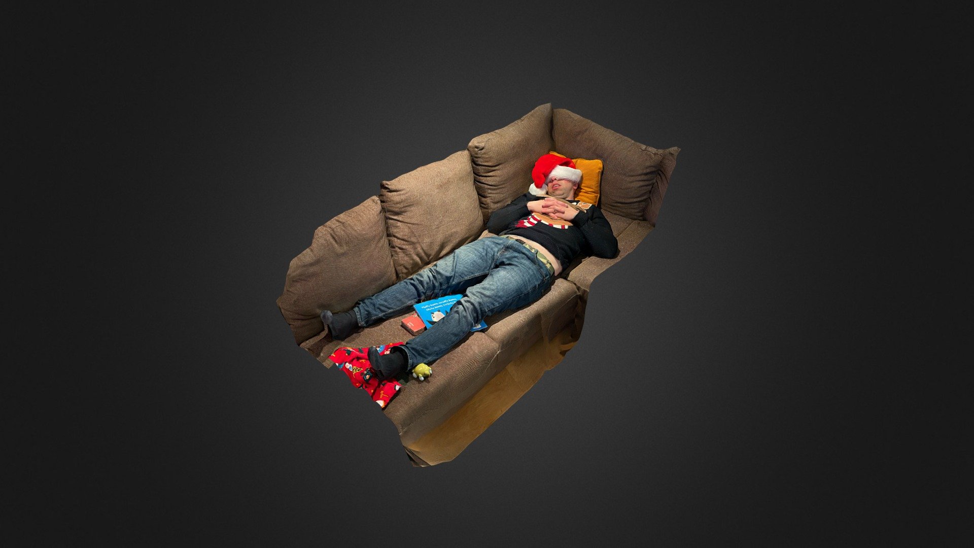 Christmas Daddy Sleeping Drunk Nap - 3D model by RescueFit VLE ...