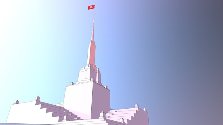 white Monument 3D Model