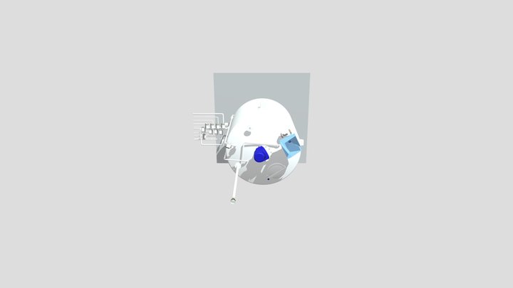 Mieszalnik Kompletny Z Orurowaniem 3D Model