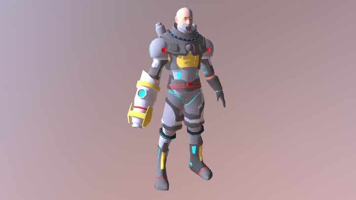 Cyborg 3D Model