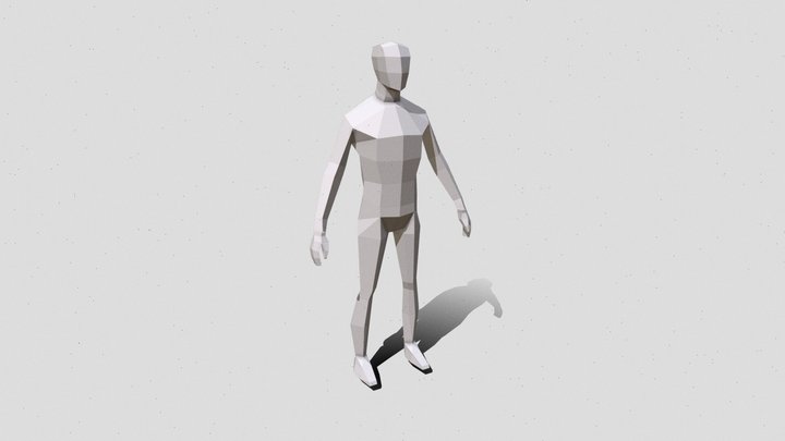 LowPolyHuman – Modello 3D gratuito STL