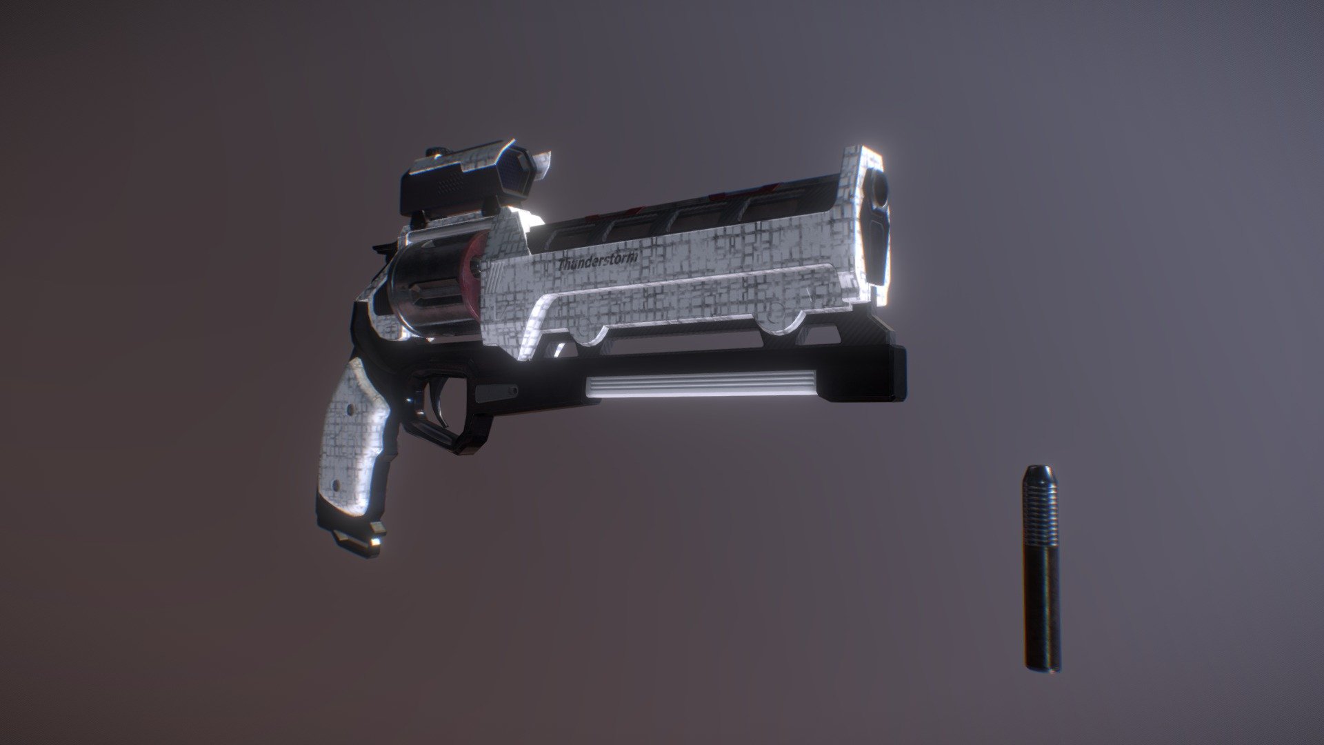 Revolver — Sketchfab embed 3D viewer