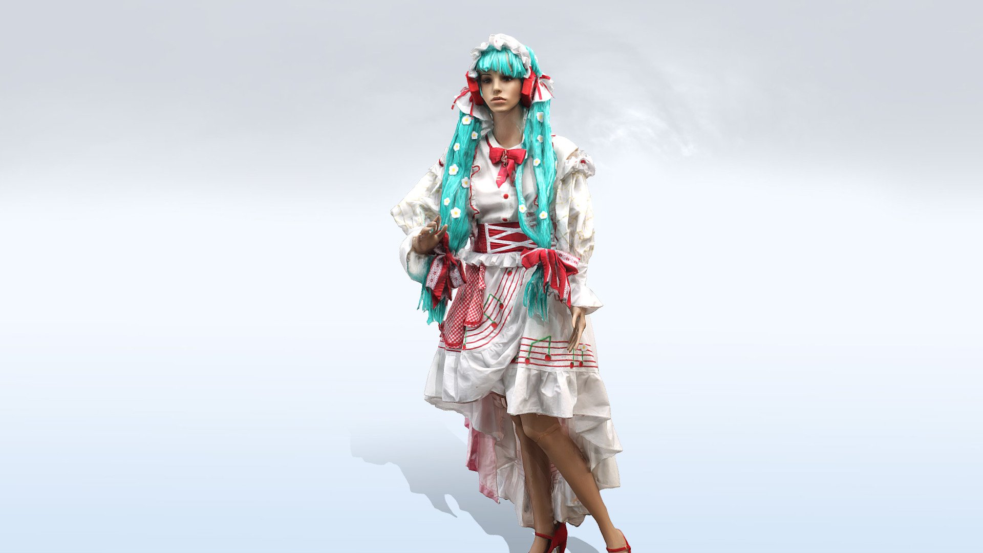 Cosplay Scan - StrawberryMiku - 3D model by ViARsys [d8fd853] - Sketchfab