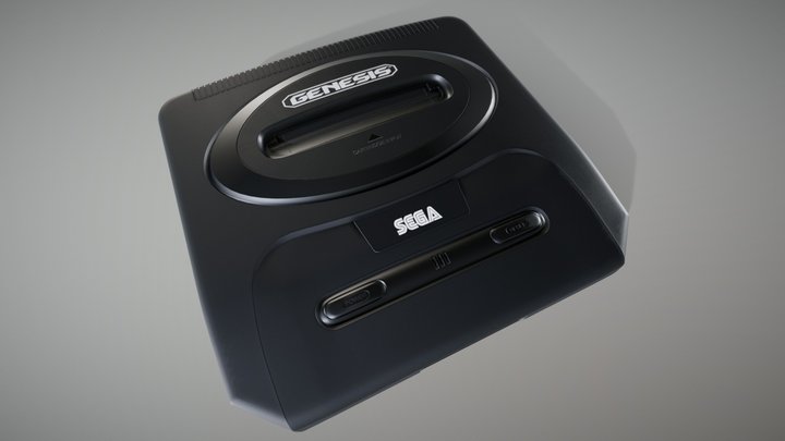 Sega Genesis Model 2 / Sega Mega Drive 3D Model