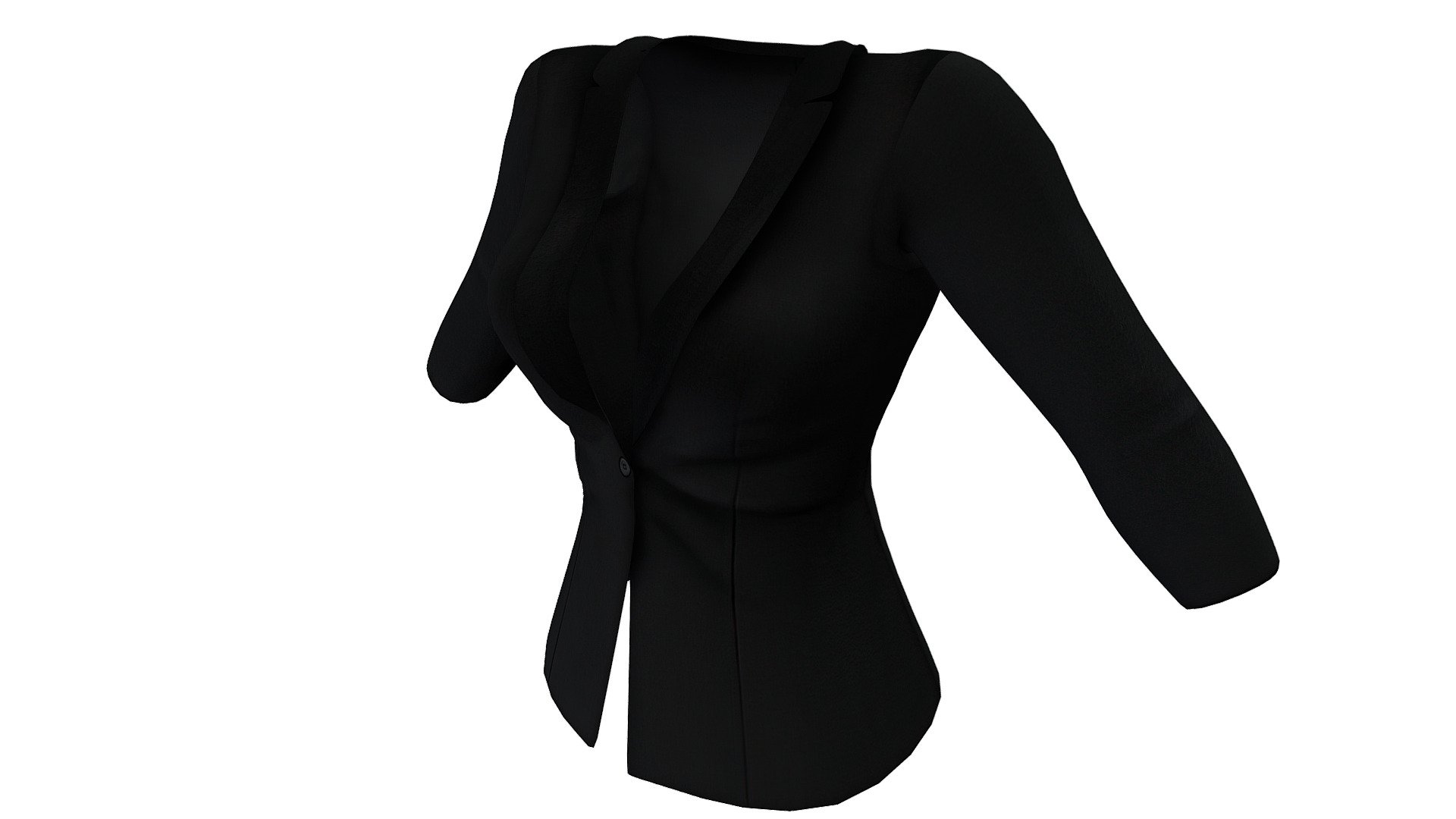 Female Formal Black Jacket - Buy Royalty Free 3D model by 3dia [d8ffc16 ...
