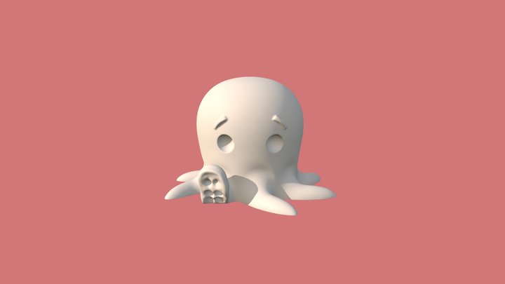 Cute Octo 3D Model