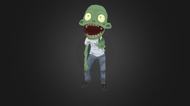 Basic Zombie 3D Model