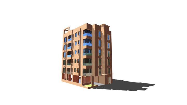 Apartment Building TEST 3D Model