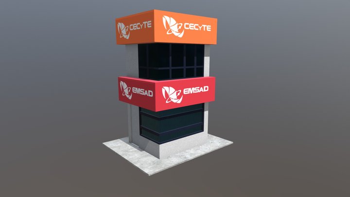 Edificio CECyTE - Representación 3D Model
