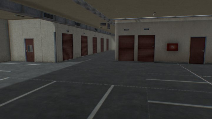Ice Scream 1 Parking Map 3D Model