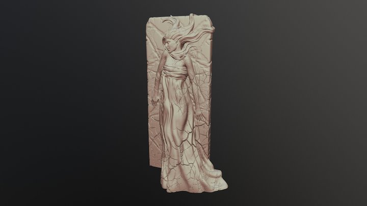 Plastered Sculpture 3D Model