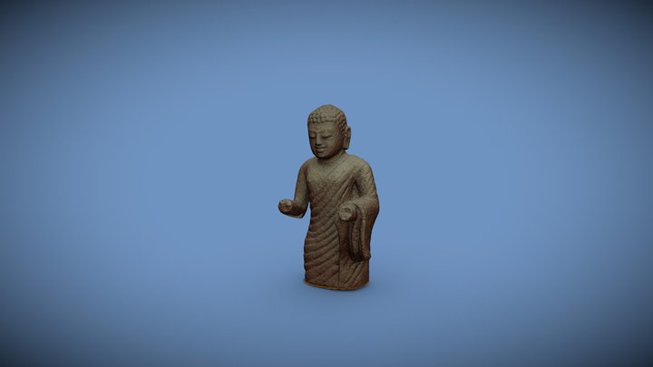 Replika Arca Buddha Dipangkara 3D Model