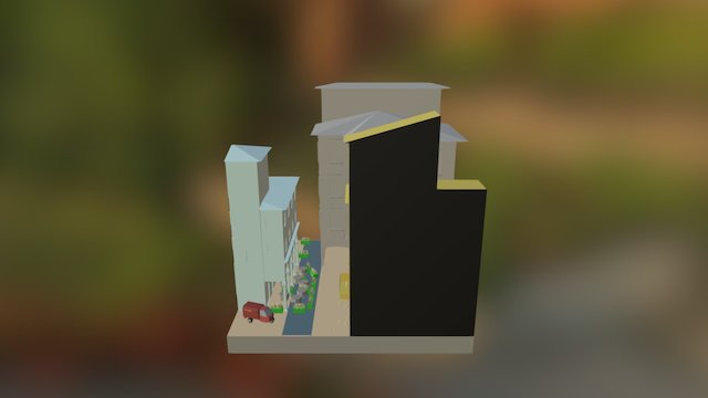 1DAE17_Partoens_Tom_CityScene 3D Model