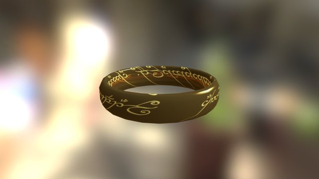 Ring from Lord of the Ring 3D Model