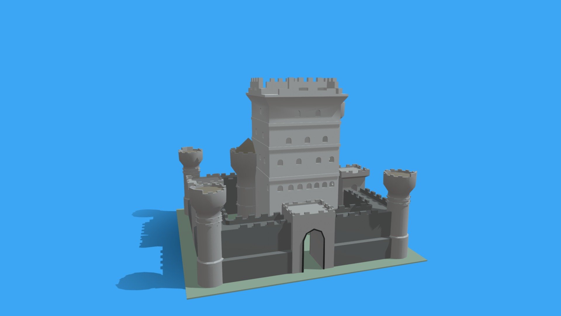 Castelo Medieval - 3D model by Luiza Mota (@zionluiza) [d90500a ...