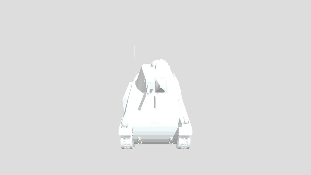 Low Poly Somua S35 Tank