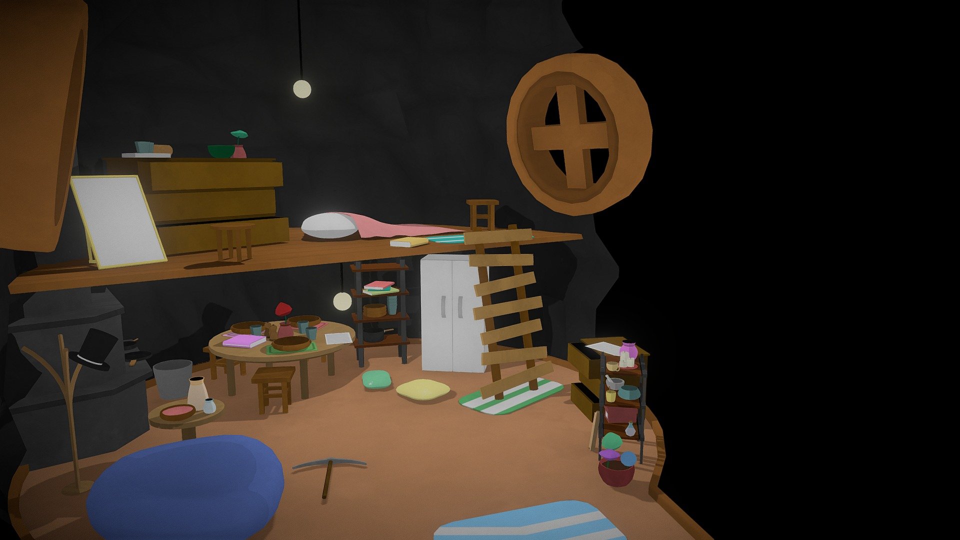 Gnome House Interior - Imagine Worlds