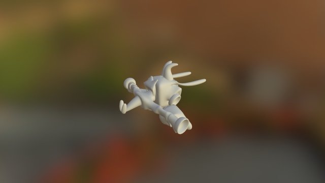 Electric Gun Flying - Free 3D Model