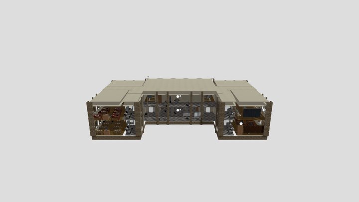 Школа у Тимохи 3D Model
