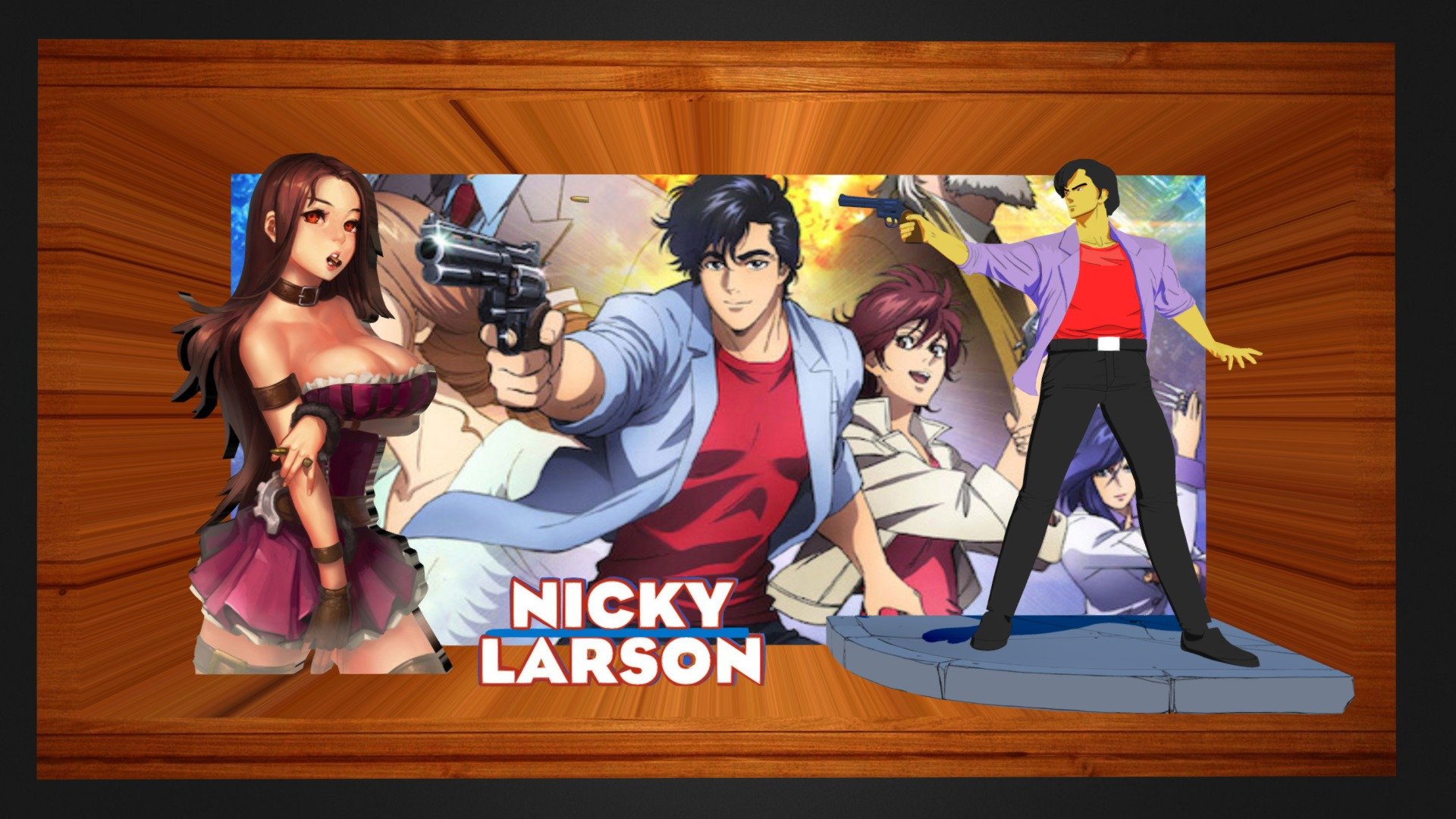 Nicky Larson Cadre 3D - 3D model by Art-Conan [d909810] - Sketchfab