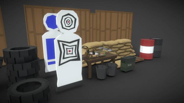 Military / Training Pack / Props 3D Model