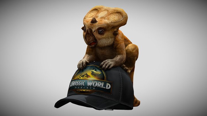 Jurassic World Rebirth Aquilops Buddy Cap – Free 3D Model STL
